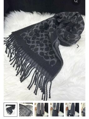 Coach Scarf Reversible Signature Cashmere Muffler